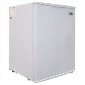  2.5 Cubic Ft. Compact Refrigerator   White Steel Kitchen 