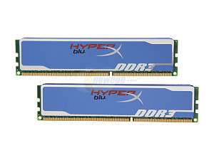 Kingston HyperX Blu 8GB (2 x 4GB) 240 Pin DDR3 SDRAM DDR3 1333 Desktop 