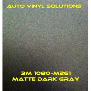 NEW 3M Scotchprint 1080 Matte Dark Grey Metallic Vinyl Car Wrap 1ft x 