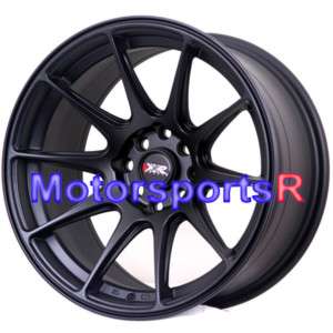   XXR 527 Flat Black Concave Rims Wheels Stance 4x114.3 4x100 4x4.5 +0
