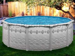 21X52 Round Pacific Above Ground Swimming Pool Package   20 Year 
