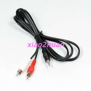 10ft 3.5mm Plug Jack to 2 RCA Male stereo audio cable  
