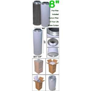  Indoor Grow Air Purifier Activated Charcoal Filter 8x 32 