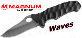 Boker Magnum Waves Aluminum Folder 01MB100 *NEW*  