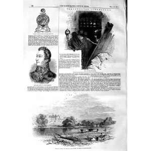  1847 ALNWICK CASTLE DUKE NORTHUMBERLAND PAUL PRISON