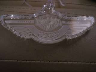 HARLEY 100TH ANNIVERSARY WATERFORD CRYSTAL ORNAMENT  