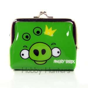  Coin Purse   Angry Birds   Green King Pig Wallet 