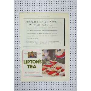   Colour Print Advert LiptonS Tea Cup Teapot Print: Home & Kitchen