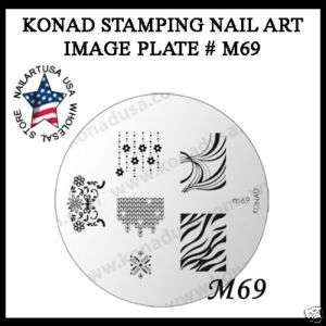 Konad Stamping Nail Nails Design Art Image Plate M69  