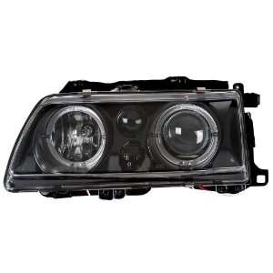  90 91 Honda Civic Black LED Halo Projector Headlights Automotive