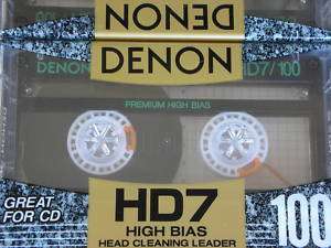 Denon HD7 100 Hi Bias Cassette Tapes for Nakamichi Sony  