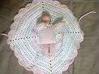 Vintage Baby Doll in a Crochette Center Piece 6 used item in good 