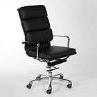 modern high back soft pad blackleatheret te office chair knee