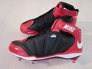   Air Zoom Super Bad II Football Cleats Black/Red Mens Size 13.5  