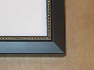 Wedding Signature Guest Book Mat Black Gold Frame 16x20  