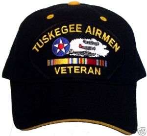 Tuskegee Airman Veteran Ball Cap Hat Military FREE SHIP  