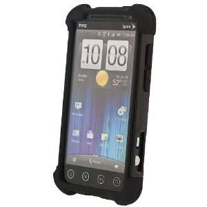  Ballistic Shell Gel Case for HTC EVO 3D in Black Cell Phones 