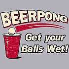 BEER PONG T SHIRT bong beirut vintage table BALL WET L  
