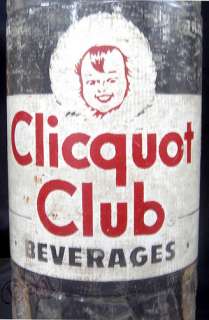 SCARCE 1950 Philippines CLICQUOT CLUB Beverages Bottle  