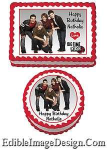 BIG TIME RUSH Birthday Edible Party Cake Image Cupcake Topper Favor 