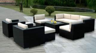 Outdoor Patio Wicker Furniture 10pcs Luxurious Sofa Set  