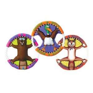  Bamboo Pet Dog Toy Rings Assorted
