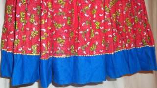 Red Blue Full Length Skirt Lengha Indian Bollywood Costume Gypsy Belly 