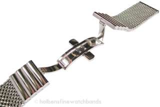 24mm STAIB Polished Mesh 150mm Stainess Steel GERMAN Watch Band Strap 