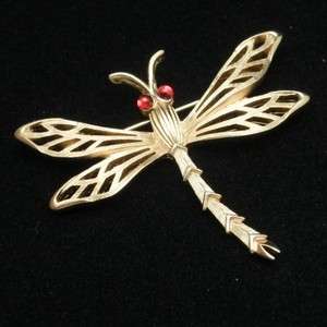 Dragonfly Insect Bug Pin Vintage Trifari Brooch Figural  