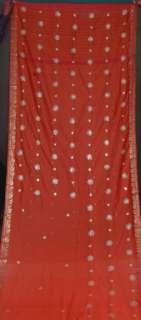 Indian Art Silk Sari embroidery sequence saree Curtain  