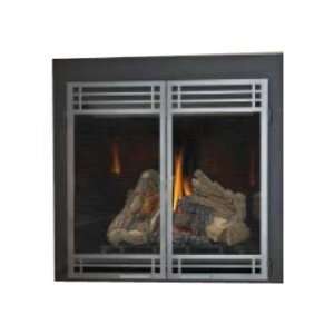   High Definition Direct Vent Fireplace   Plaited Black