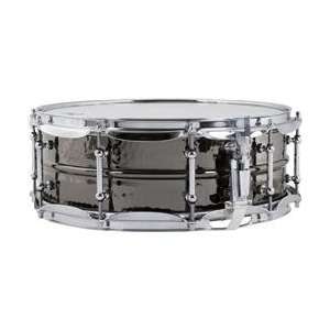  Ludwig Supra Phonic Black Beauty Hammered Snare Drum 5X14 
