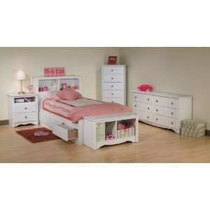  Kids Bedroom Furniture Set 2 in White   Monterey 