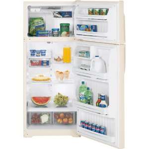   Glass Shelves and Can Storage Shelf Bisque on Bisque Appliances