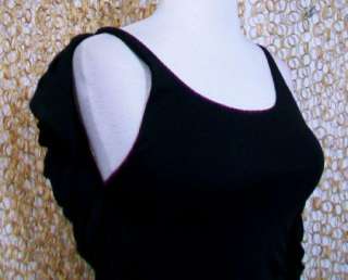 CANDELA NYC Gorgeous Silk Sleeveless Ruffled Open Back Blouse Shirt sz 