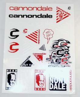 Cannondale Sticker 24 Pack Head Shock Decal   Red  