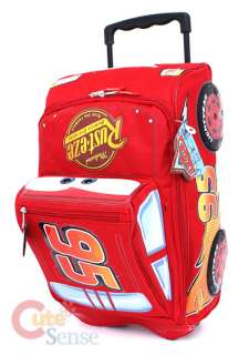 Cars Mcqueen Rolling Bag Luggage Travel Trolley Roller  