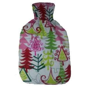  Christmas Trees Cotton Flannel Hot Water Bottle Cover 