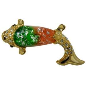  Gold Plated Catfish Animal Brooches Pin Pugster Jewelry