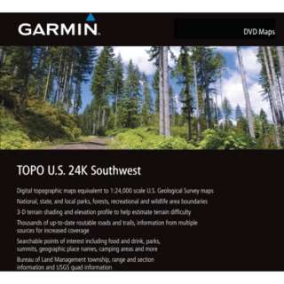Garmin TOPO U.S. 24K Southwest DVD   010 11315 00 product details page