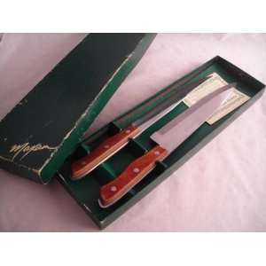   Maxam Steel 2 Knife Set Box French Chef Carving 