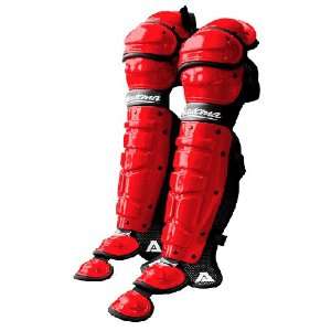  Catchers Shin Guards (Red) (Small 13)