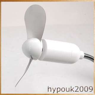 12 LED Computer PC Laptop USB Lamp Light White with Fan