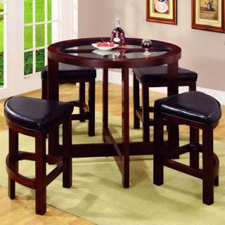 Crystal Cove 5 Piece Counter Height Pub Table Set