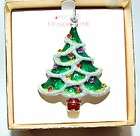 Amber Crystal Bee Pin New, Holiday Lane Red Green Enamel Christmas Pin 