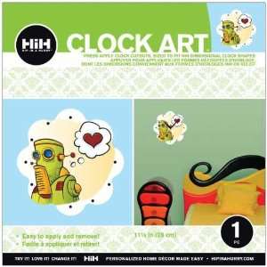  Hip In a Hurry 3D Decor Clock Kits 11 Inch  Bright Bot 
