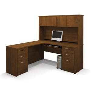 L shaped Corner Computer Desk with Hutch Included in 