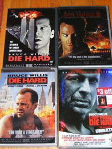 DIE HARD DVD COLLECTION SET 1 2 3 4 (6 DISCS) MINT 024543476252 