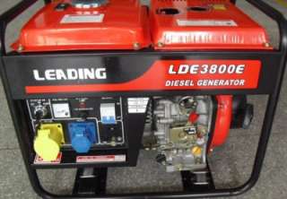 Diesel Generator Electric Start 3kva. LEADING LDE3800E  