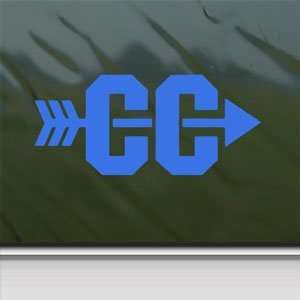  Small Cross Country Symbol Blue Decal Window Blue Sticker 